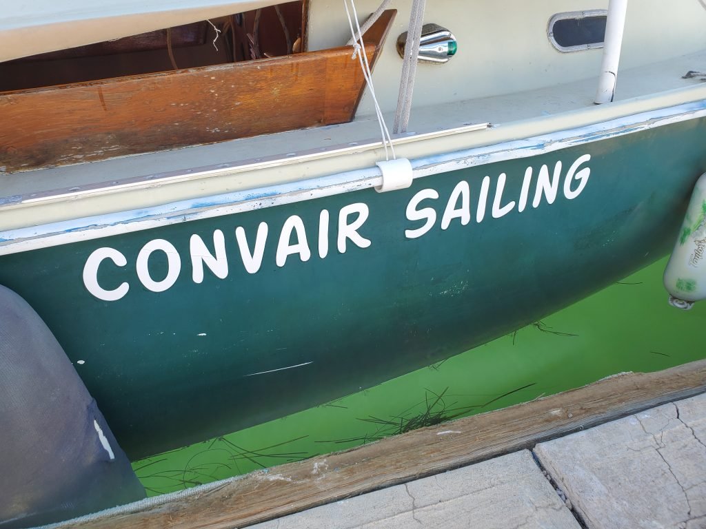 Convair Sailind decals on sailboats