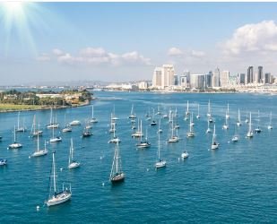 Sailboats At Anchor