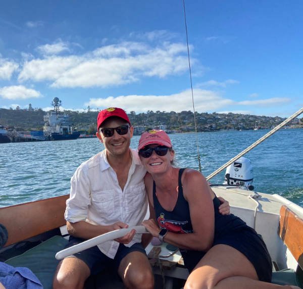 couple in a boat