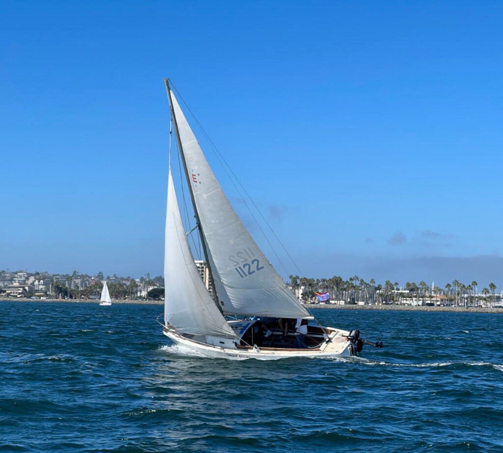 sailboat in action